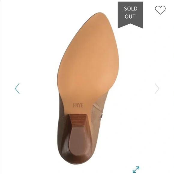 NWT Frye Reina Bootie In Ash Size 9 - Picture 10 of 12